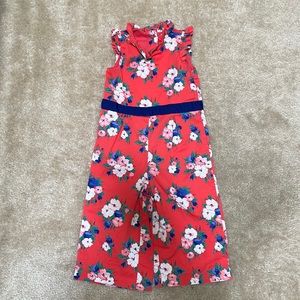 2T Janie and Jack floral jumpsuit